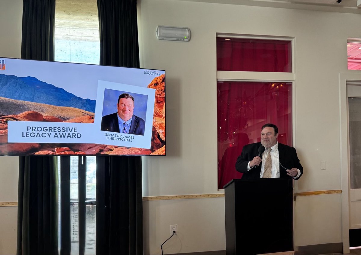 We cannot think of a better person to give the Progressive Legacy Award than <a href="/Ohrenschall4NV/">James Ohrenschall</a>! 

Thank you <a href="/BattleBornProg/">Battle Born Progress</a>!