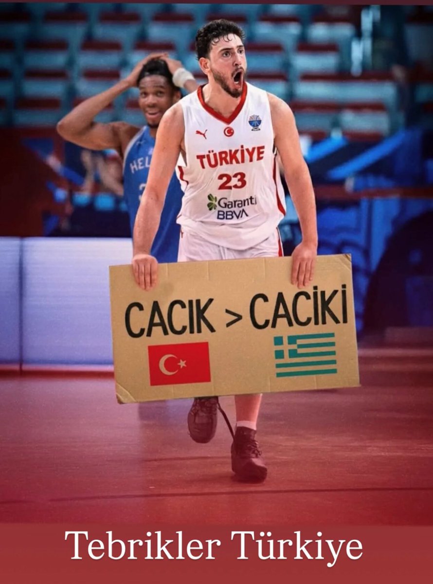 Hayatımda izlediğim en keyifli maç olabilir🎈🎉🌟🥂🎊 olağanüstüydü ♥️Helal olsun #12DevAdam helal olsun #erginataman 🧿👏👏 Yunanistan’ı şoke ettik. Maçı zaten ilk çeyrekte hem psikolojik hem de skor olarak almıştık aslında🇹🇷🇹🇷🎈🎈Bekle bizi Almanya💃