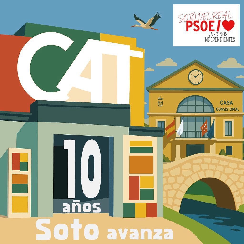 Mañana la Agrupación socialista de Soto y sus Vecinos Independientes estaremos en la Plaza para atenderte y recoger tus propuestas e inquietudes. 
Estamos cerca de ti

¿Quieres un imán conmemorativo de nuestro 10 aniversario? Pásate a vernos

#agrupación #cercadeti #sotodelreal