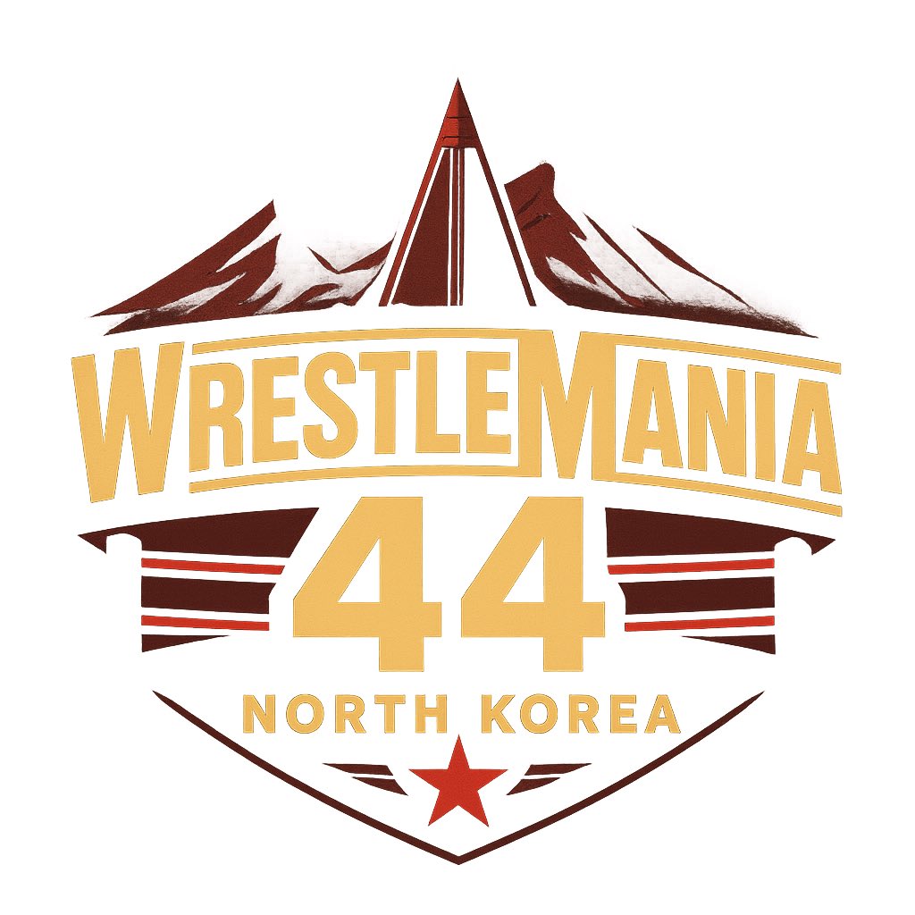 BREAKING NEWS: <a href="/TripleH/">Triple H</a> and Kim Jong Un just announced that #WrestleMania 44 is heading to North Korea in 2028! #WrestleManiaNorthKorea
