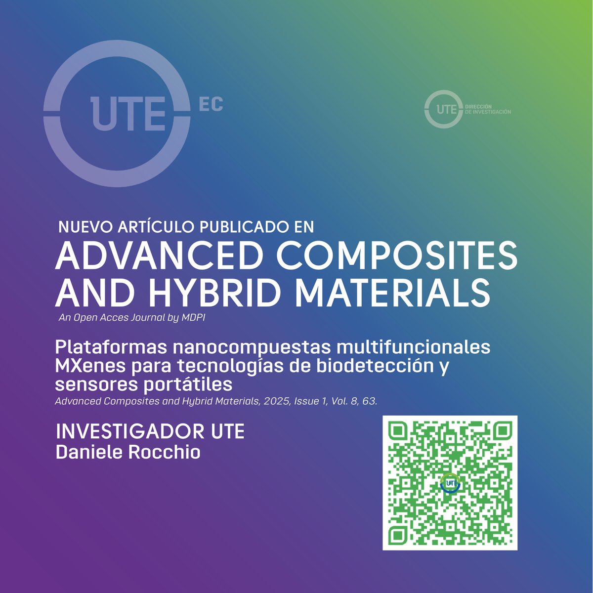 Dirección de Investigación - Universidad UTE tweet media