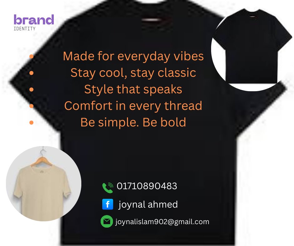 T-shirt on, tension gone 😎👌"

"Not just a T-shirt, it’s my everyday mood 😌👕"

"Simple T-shirt, heavy attitude 🔥"

"Wear T-shirt, feel fresh 💯"

"T-shirt + Smile = Perfect combo 😁👕"
#T_shirt#bangladesh#