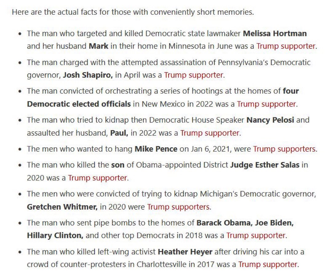 Dede_Watson's tweet image. You Piers are part of the problem. You and MAGA think that Democrats are evil.
Most of the recent crimes against political figures have been REPUBLICANS.

Trump has created this environment of division and hatred. People like you are fuel to the fire. It’s time to turn the…