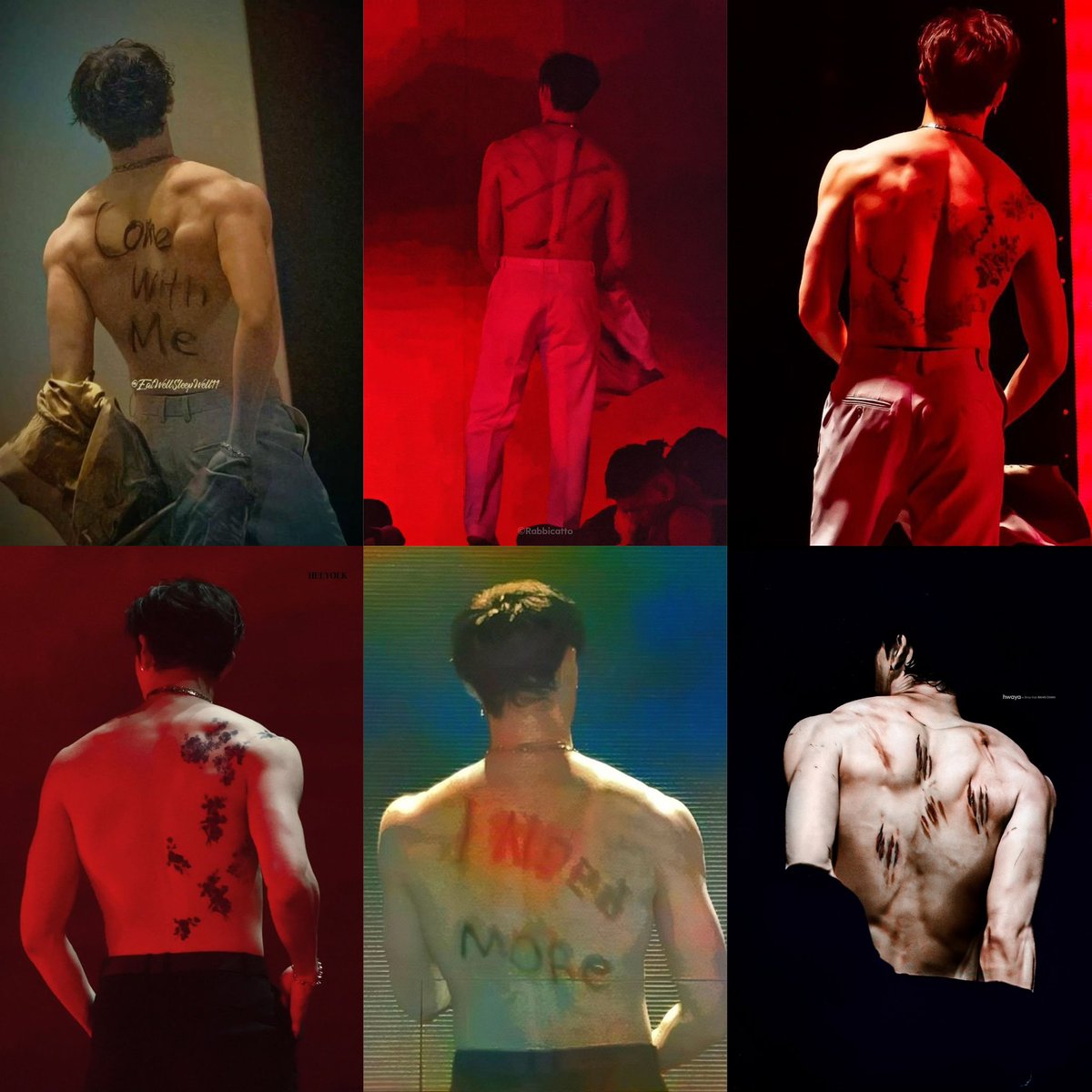 Just thinking about Bang chan's back for each Railway performance was really a work of art