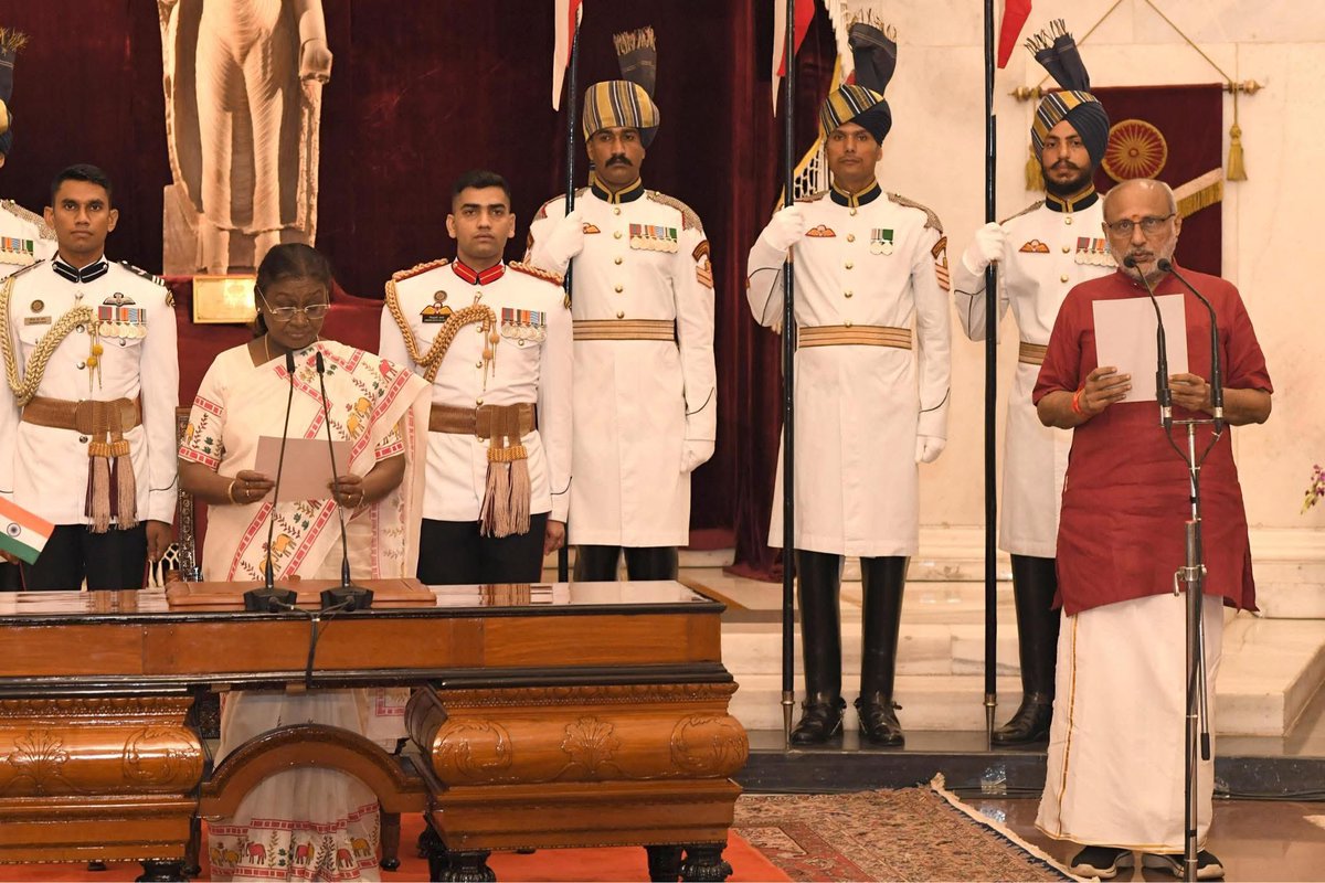 Congratulations to Shri C. P. Radhakrishnan on taking oath as the Vice President of India.

Your distinguished career, integrity, and dedication to public service are inspiring. May you lead with wisdom, uphold our constitutional values, and guide the Rajya Sabha with fairness