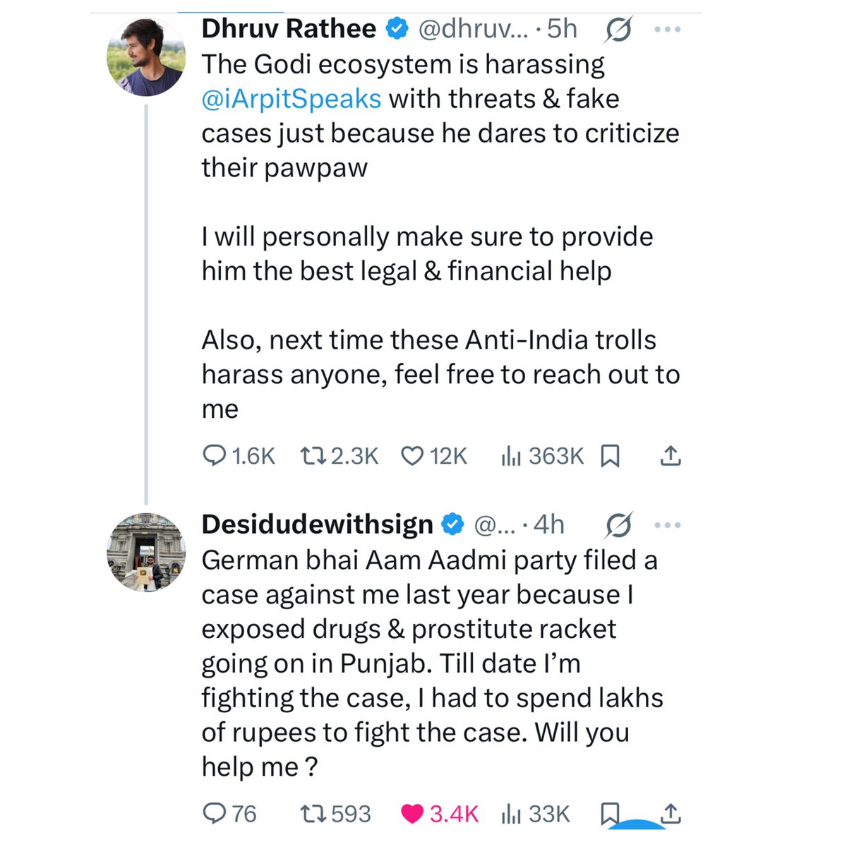 Nikhilsingh21_'s tweet image. Dhruv Bhai Apne Papa Se Bol Kar Case Wapis Le Lo Na 🙏