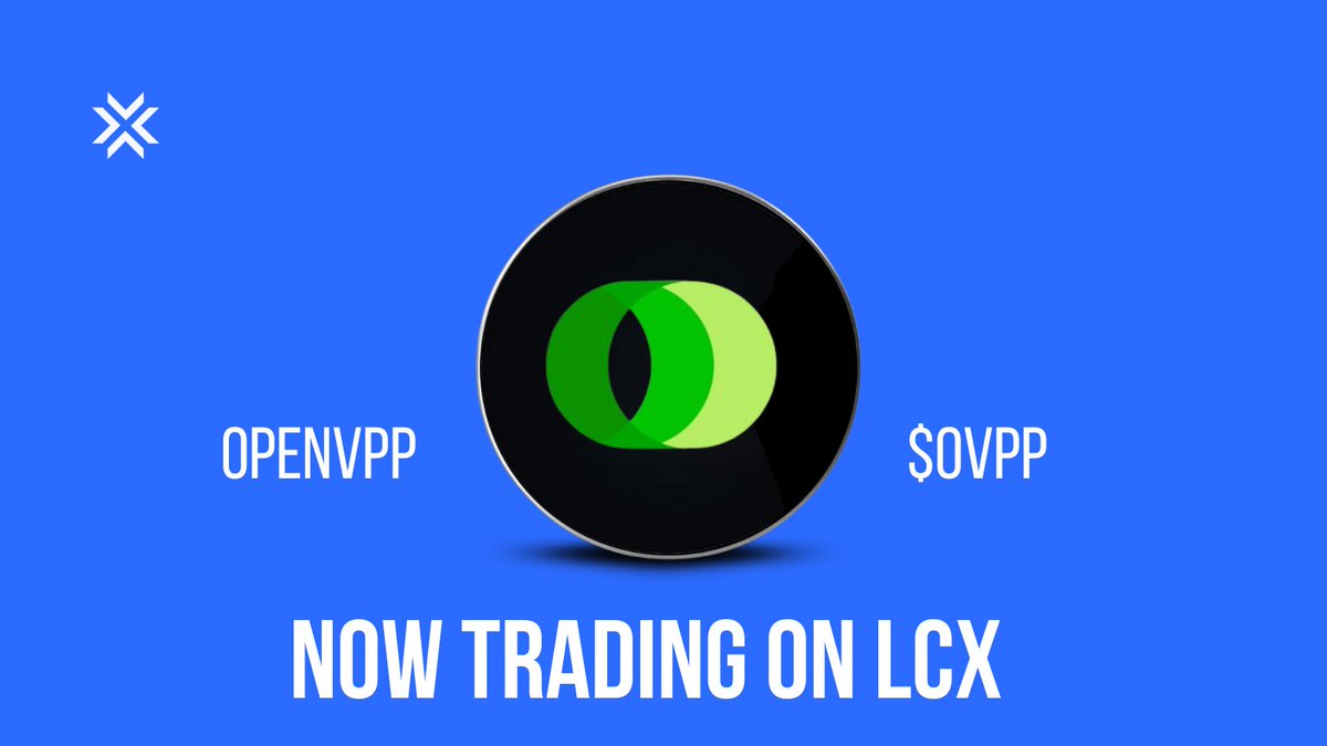 lcx's tweet photo. 🚀 $OVPP @OpenVPP  is now live on LCX!

→ Trade $OVPP/EUR now: https://t.co/SfMFLbYalz

✅ Deposits and withdrawals enabled! https://t.co/KcYrDxBDse