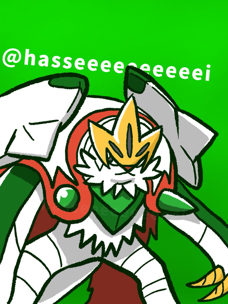 「メガブリガロン!! メガシンカを待ち侘びたポケモンでした。本当おめでたい!!」|はっせぇのイラスト