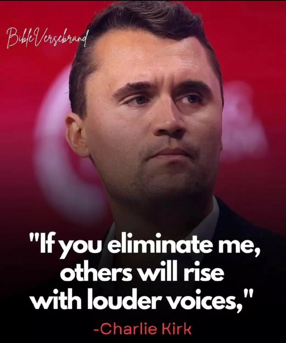 ISAACMARINER's tweet photo. #CharlieKirkshot spoke Biblical Truth. Christian Death is never the end but Transition to eternal Life. He is not Murdered he is Martyred. Now #America need to Wake up as he has been excellent Leader and a bold Voice for #UnitedStates #ripcharliekirk #CharlieKirkdead https://t.co/DVce6l680y