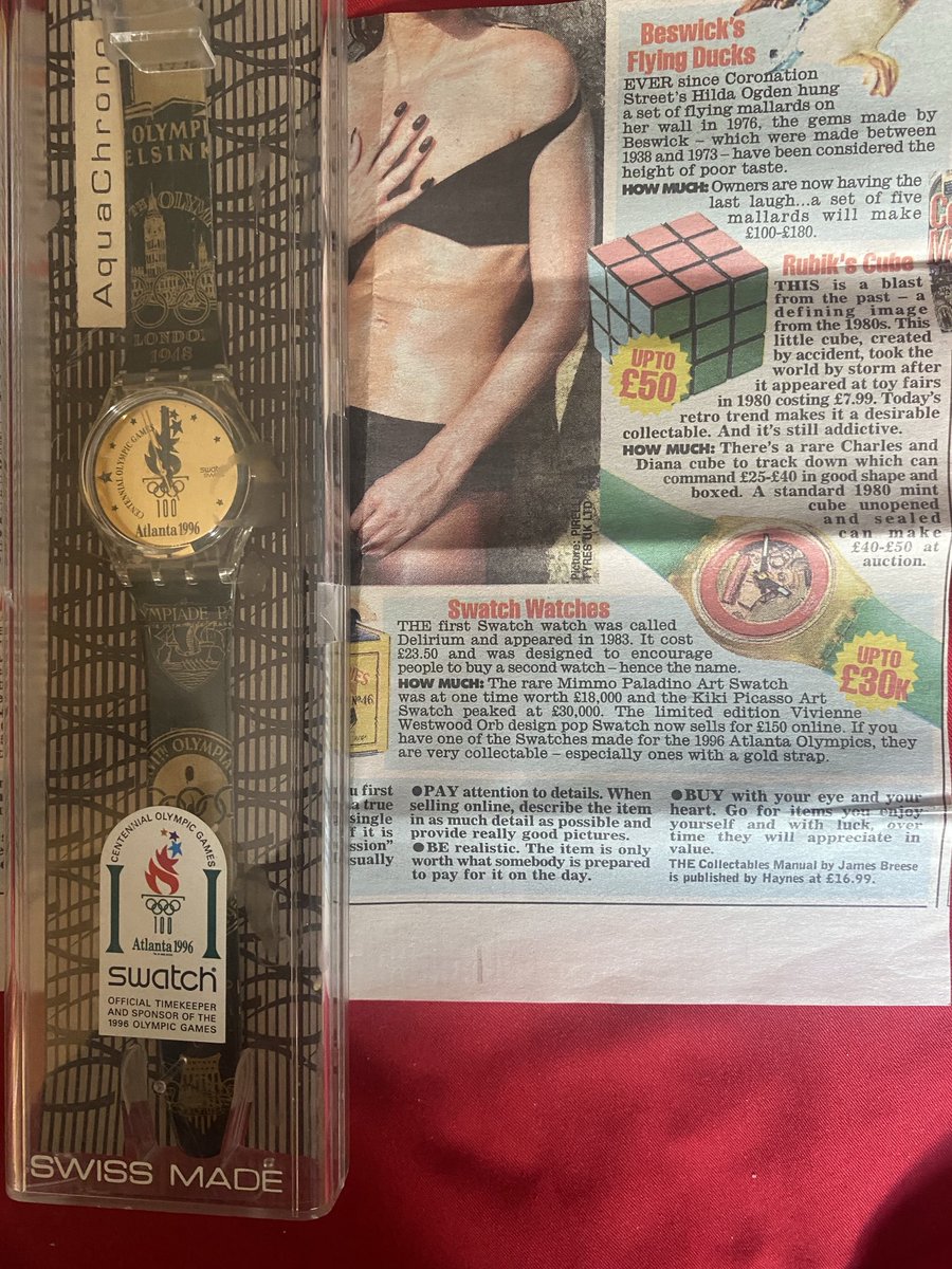 JonathanMcCusk3's tweet image. A honeymoon gift buy 30yrs  ago yesterday. 
#swatch96
#neveropened 
#swapshop
#olympics96. 
#Dunnsriver.