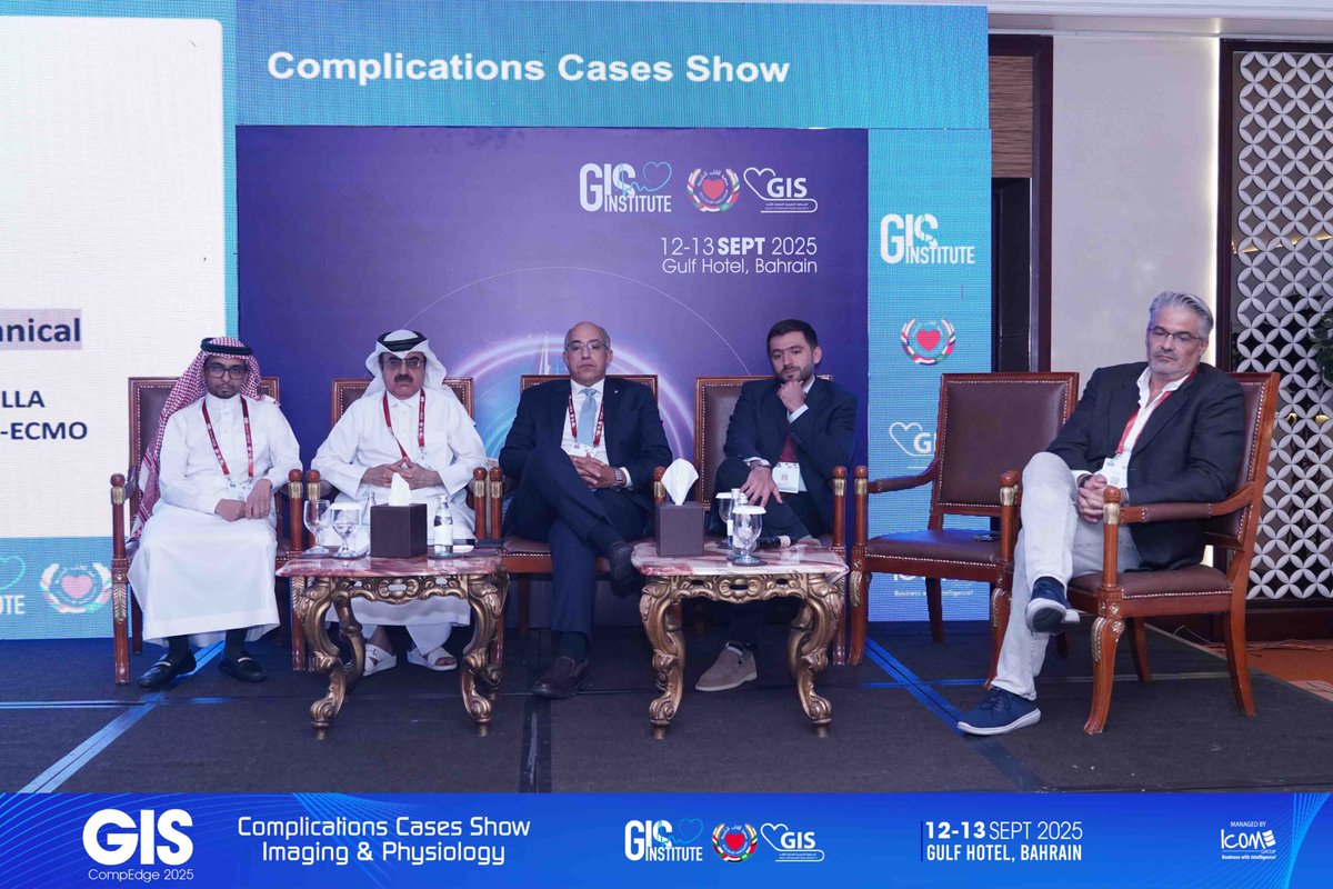 GisGulf's tweet image. Diving into Cardiogenic Shock at GIS CompEdge 2025!
A high-level session brought together eminent experts to unpack algorithms, real-world cases and device strategies in managing shock.

#GISCompEdge2025 #casescomplications #imaging #physiology #cardiology #MedicalConference