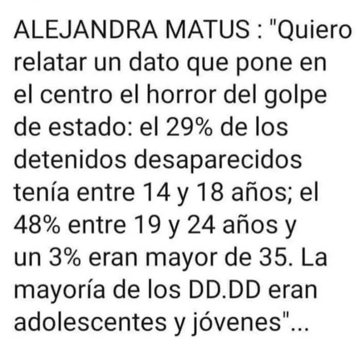 mrhitchcok's tweet image. Le dejo esto a la subnormal de @Cami_FloresO que dice que celebra el golpe de estado y la dictadura como una gran fiesta, hay qué ser muy oligofrénico, limítrofe y CRUEL para decir algo así de manera pública.
