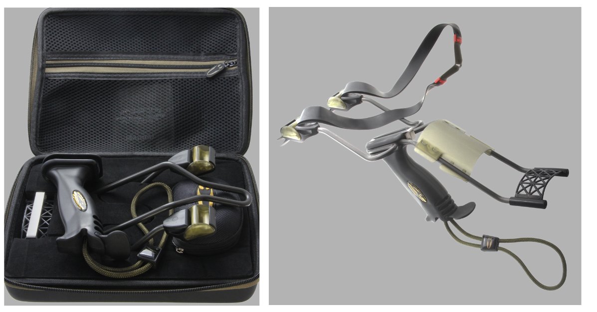 The perfect tool for target practice.  The Falcon X slingshot uses a patented palm and wrist-braced system to steady, support, and cradle the shooter’s hand for unmatched comfort, security, and accuracy. Made in the USA. Buy now at: sausa.com/product/falcon…