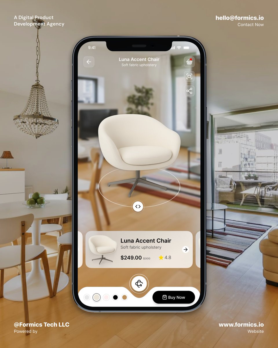 formicstechllc's tweet image. 📩 Reach out &amp;amp; let’s connect to bring your AR ideas to life.

#ARShopping #3DUI #EcommerceDesign #DigitalExperience #FutureOfRetail