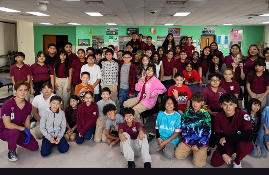 Thank you Ms. Vargas and Ysleta High School Biomedical pathway students for joining us and our 5th grade Warriors. Thank you for motivating our students to join your program. #ExcellenceByDesign #BowUp <a href="/AmyAlarcon23/">Amy Alarcon</a>