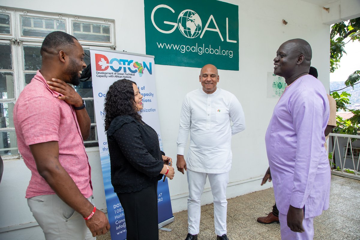 We were thrilled to host the <a href="/DotcanInstitute/">DOTCAN Institute</a> at GOAL SL in Freetown for impactful talks on empowering women &amp; youth in the Blue Economy through the WYTEC Blue initiative. We appreciate the owl camera &amp; banner to support the training efforts.