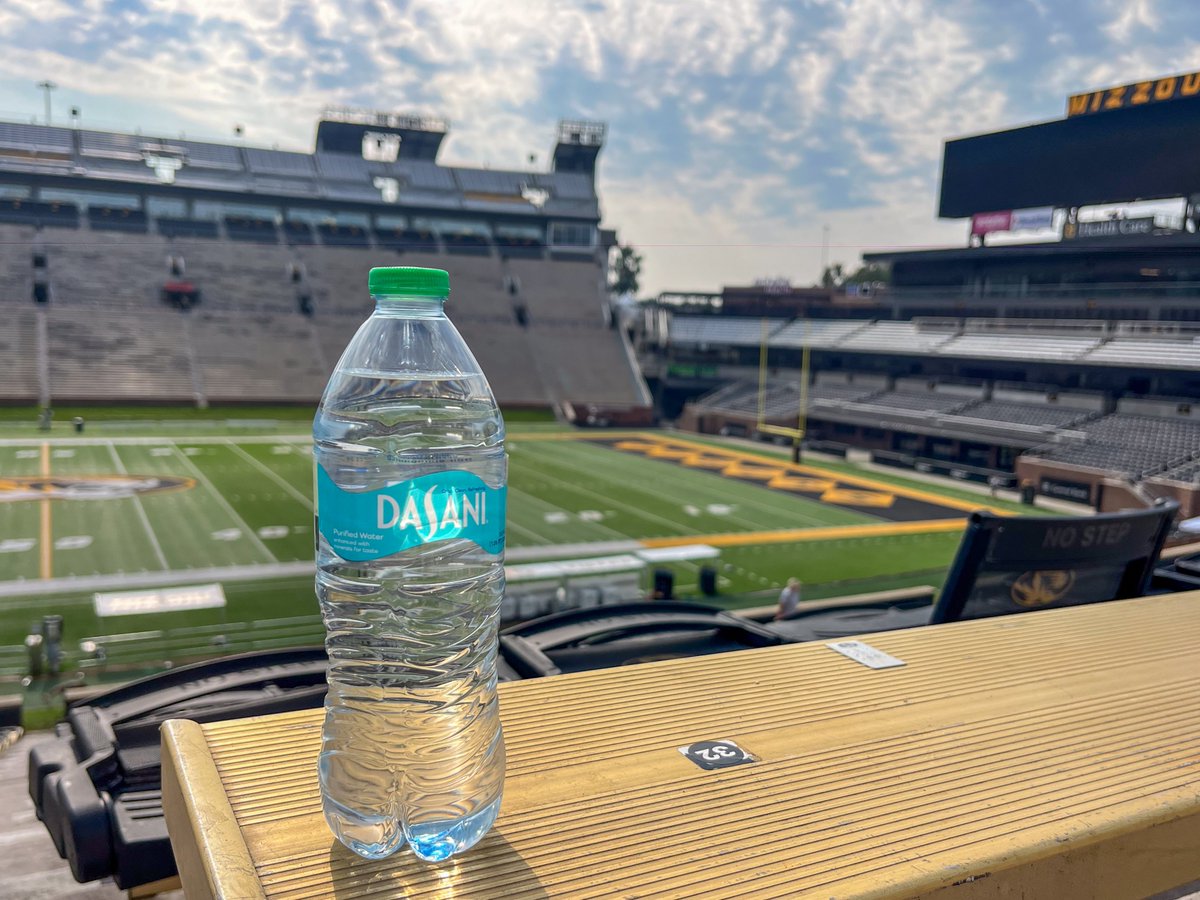 Mizzou Athletics (@mizzouathletics) on Twitter photo Be ready for the heat tomorrow! As a reminder for <a href="/MizzouFootball/">Mizzou Football</a> games, fans are permitted to bring one 𝗰𝗹𝗲𝗮𝗿 𝗳𝗮𝗰𝘁𝗼𝗿𝘆-𝘀𝗲𝗮𝗹𝗲𝗱 𝘄𝗮𝘁𝗲𝗿 𝗯𝗼𝘁𝘁𝗹𝗲 into the stadium.
Refill stations will be located on the east and west concourses.
#MIZ 🐯 Be ready for the heat tomorrow! As a reminder for <a href="/MizzouFootball/">Mizzou Football</a> games, fans are permitted to bring one 𝗰𝗹𝗲𝗮𝗿 𝗳𝗮𝗰𝘁𝗼𝗿𝘆-𝘀𝗲𝗮𝗹𝗲𝗱 𝘄𝗮𝘁𝗲𝗿 𝗯𝗼𝘁𝘁𝗹𝗲 into the stadium.
Refill stations will be located on the east and west concourses.
#MIZ 🐯
