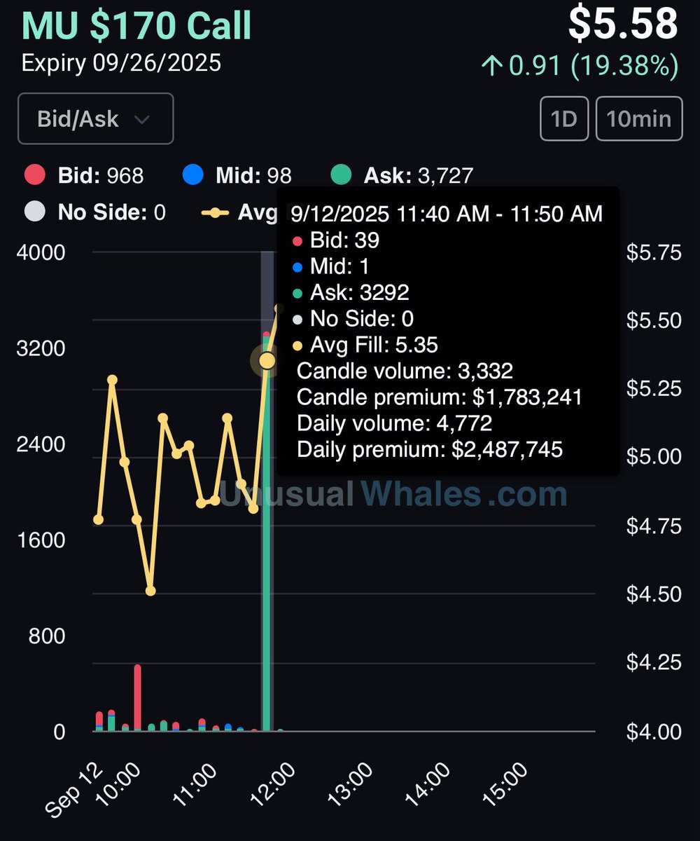 $MU - $1.7M Call buyer
