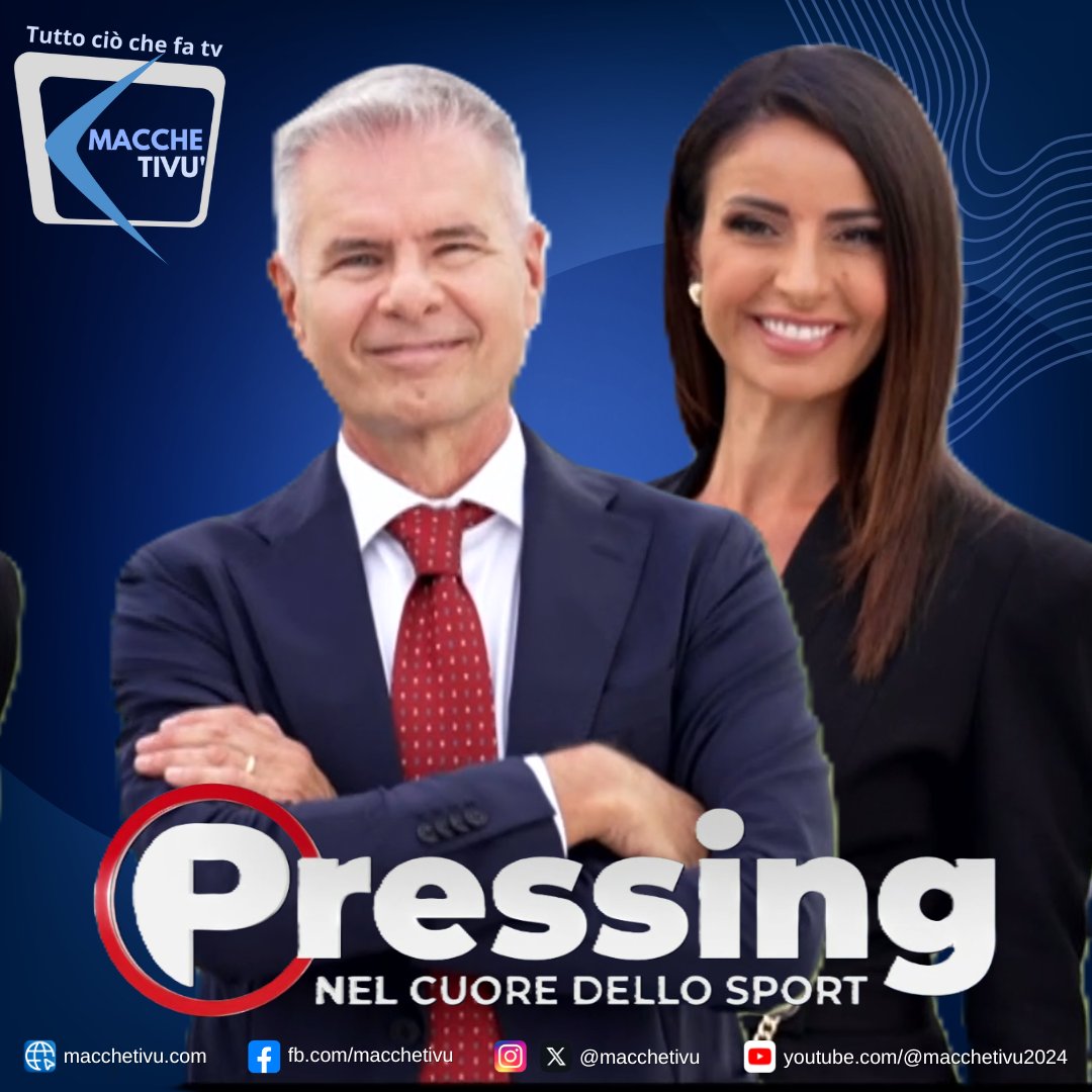 📺 Domenica 14 settembre, in seconda serata, su Canale 5 debutta “Pressing – Nel cuore dello sport”.
A condurre ci saranno Alberto Brandi e Monica Bertini, affiancati da un parterre di opinionisti e ospiti. 
#Pressing #Canale5 #SerieA #JuventusInter #MilanBologna #Mediaset