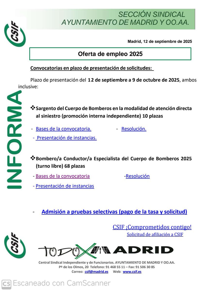 Oferta de empleo publico 2025.
