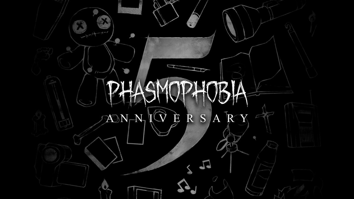 Phasmophobia (@playphasmo) on Twitter photo Next week marks 5 years since #Phasmophobia launched on Steam and you began your investigations, Ghost Hunters. 
Read about our plans to mark the occasion here: kineticgames.co.uk/blog/phasmophoโฆ Next week marks 5 years since #Phasmophobia launched on Steam and you began your investigations, Ghost Hunters. 
Read about our plans to mark the occasion here: kineticgames.co.uk/blog/phasmophoโฆ