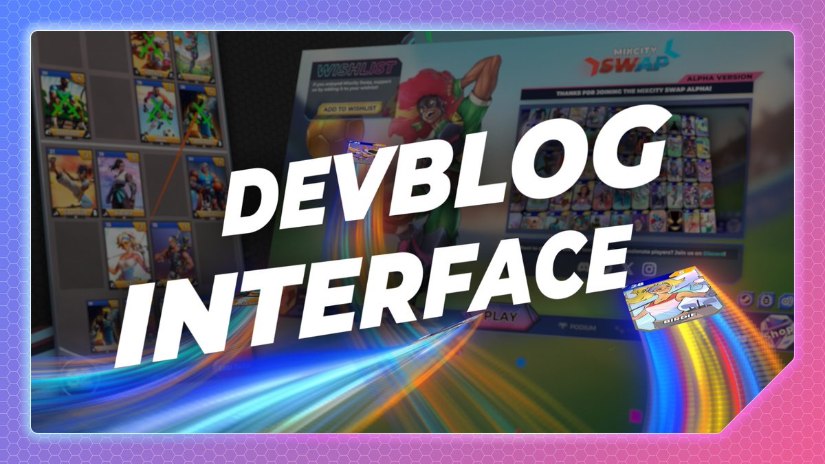 MixcitySwap's tweet image. 🚀 Check out the first devblog of Mixcity Swap!

📝 English subtitles available!
🎮 Dive into the ALPHA version interface!
🎨 Explore new visuals, features, and gameplay!

Watch here: 👉 youtu.be/ULOnsHLXcVM
#GameDev #Devblog #CardGame #TCG