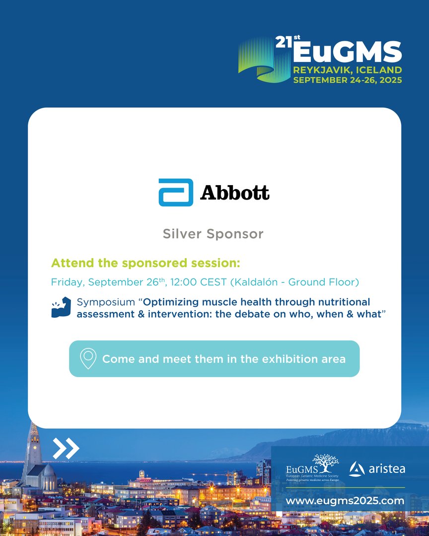 EuGMSSociety's tweet image. #EuGMS2025 in Reykjavik is only possible thanks to the invaluable support of our #sponsors. Their commitment empowers us to foster dialogue, share knowledge, and highlight the latest breakthroughs in #GeriatricMedicine. 🌍
#EuGMS @aristeagroup @Balt_Group @ReSViNET