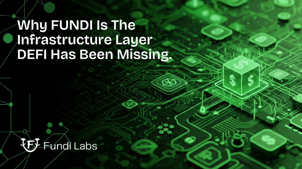 FundiProtocol's tweet image. DeFi promised a decentralized financial revolution. Yet, 5 years in, many projects are still struggling to deliver real-world impact.

The reason? a missing infrastructure layer that ensures trust, security, and scalability.

Here’s the hard truth:
🔹 Most DeFi contracts are…