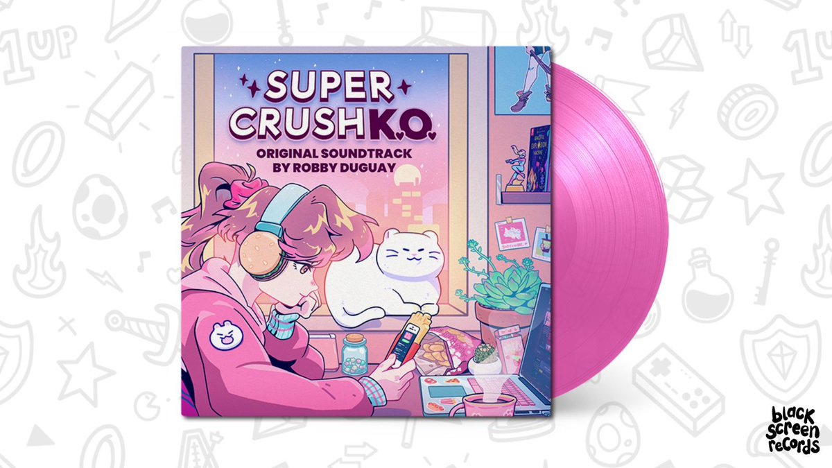 It's a chill morning...until someone steals your cat!🐈 🛸 

Dive into some sweet 16-bit nostalgia combined with high energy beats and futuristic vibes.🫧 <a href="/VeryOkVinyl/">VoV 🇨🇦 but spooky</a> has partnered with Robby Duguay to bring you the Super Crush K.O. soundtrack on vinyl:
blackscreenrecords.com/products/super…