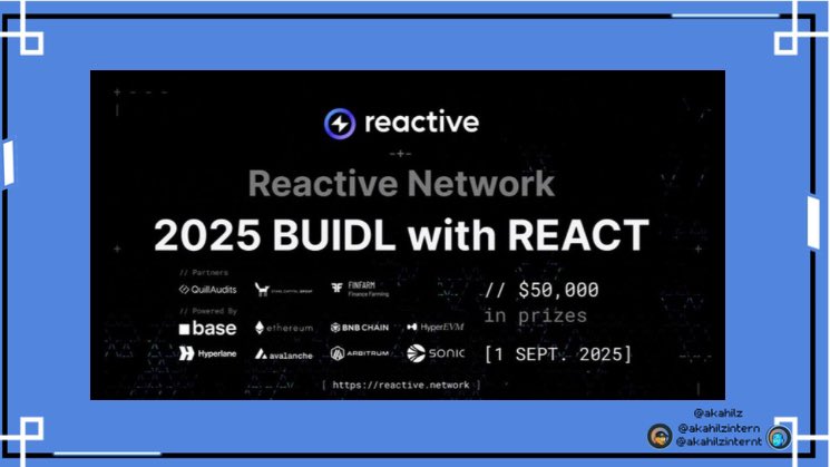 akahilzinternt's tweet image. 1:/ Gm Arbinauts 💙

If you’re building on @arbitrum, there’s something exciting for you!

Our ongoing BUIDL with @0xReactive ,campaign is live and ,there’s a special track just for y’all,@Arbitrum One builders

#ARB #Arbitrum #REACTIVE