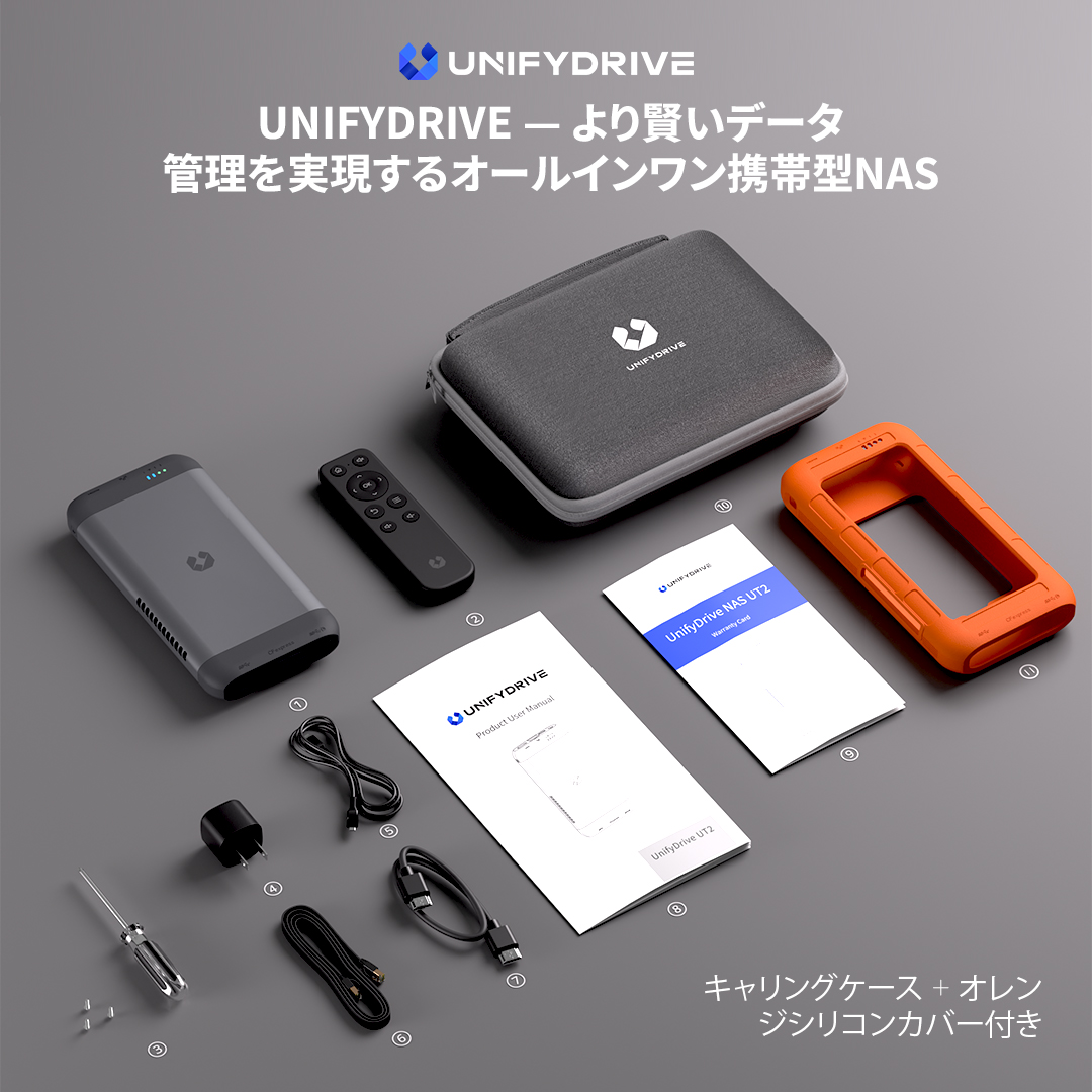 UnifyDrive UT2　ポータブルNAS UnifyDrive UT2