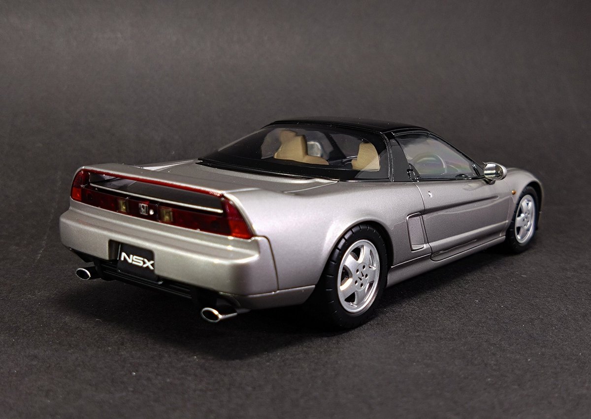 楽プラNSX NA1完成！カイザーシルバーに全塗装しました。内装は