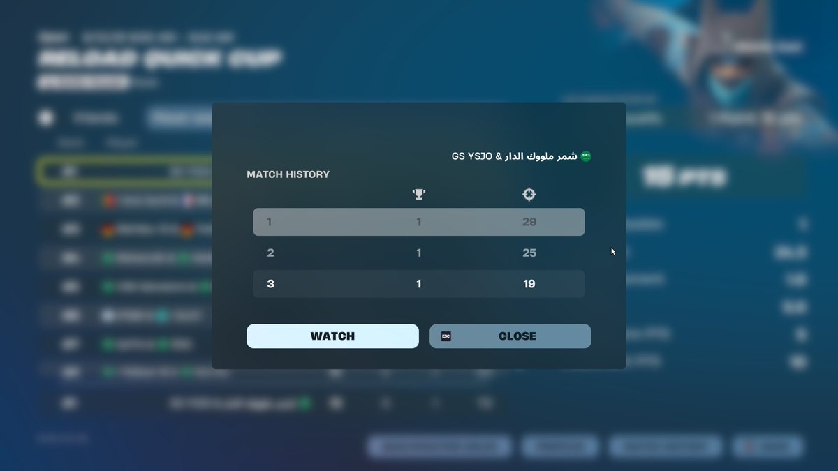 🥇 RELOAD CUP W/<a href="/Silvafv_/">silva</a> 
3/3 WINS