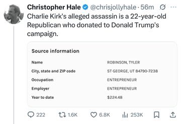 ianmiles's tweet image. Everyone who falsely reported that Charlie Kirk’s assassin was a registered Republican is now deleting their posts. Don’t let them forget their lies.