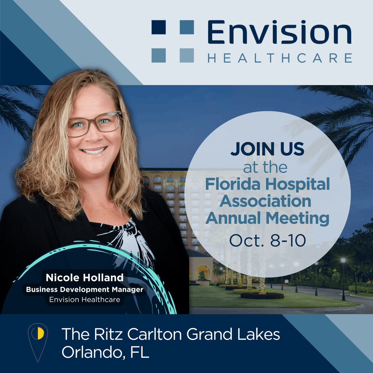 The #FHA Annual Meeting is coming up soon, and we can’t wait to get to Orlando. Connect with us today to see why 140+ facilities across Florida choose Envision and learn how we could help you achieve sustainable growth: hubs.la/Q03HFVTP0.