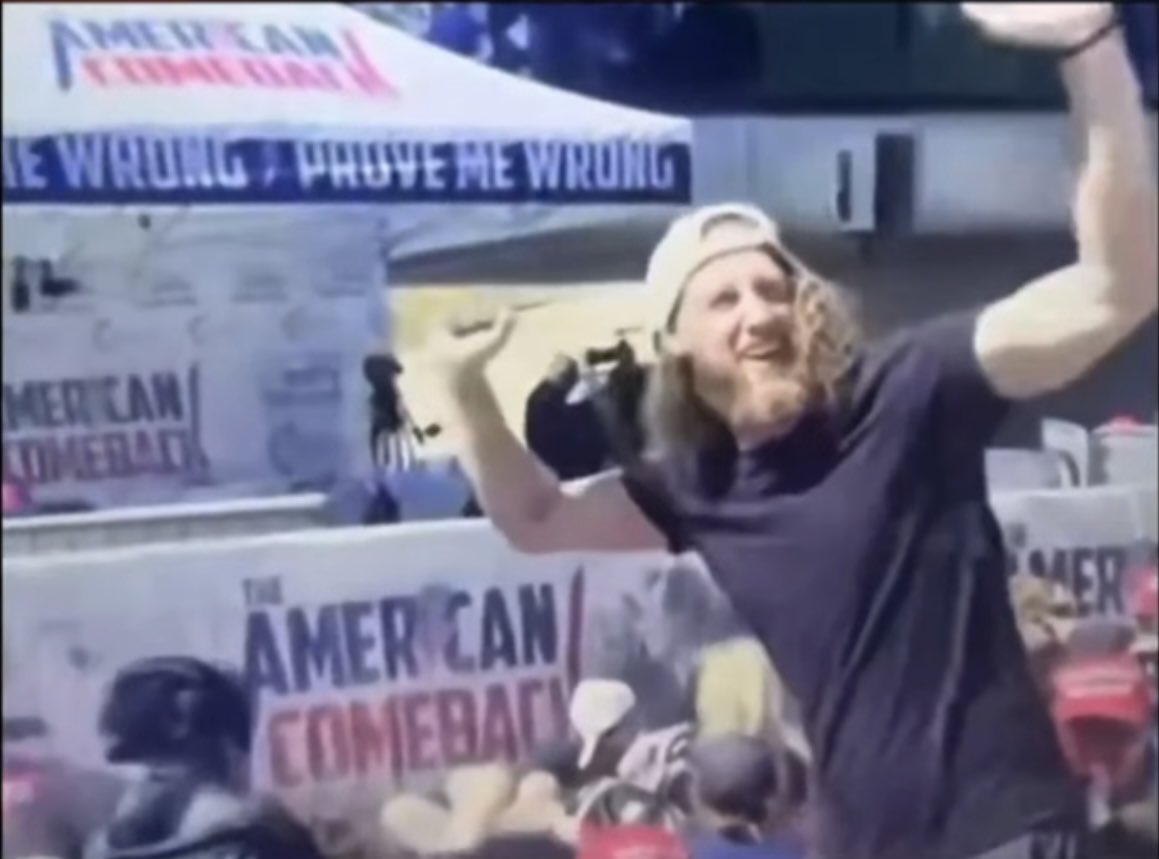 TheMotorcycleM2's tweet image. Patriots, let’s identify those who celebrate the assassination of anyone for their political views.  Only a few seconds after Charlie was murdered a man there a few rows from him stood and celebrated. Who is he? Pass the picture to the world. He should lose all opportunities.