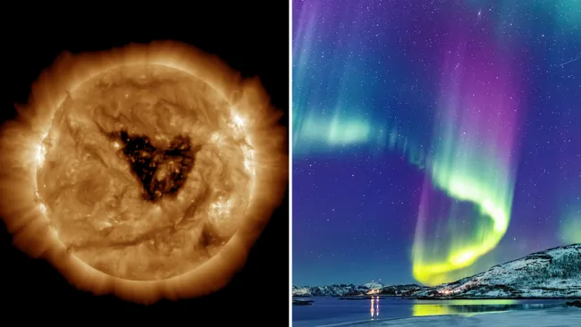 Aurora alert! Butterfly-shaped 'hole' in sun's atmosphere could spark geomagnetic storm Sept. 13-14