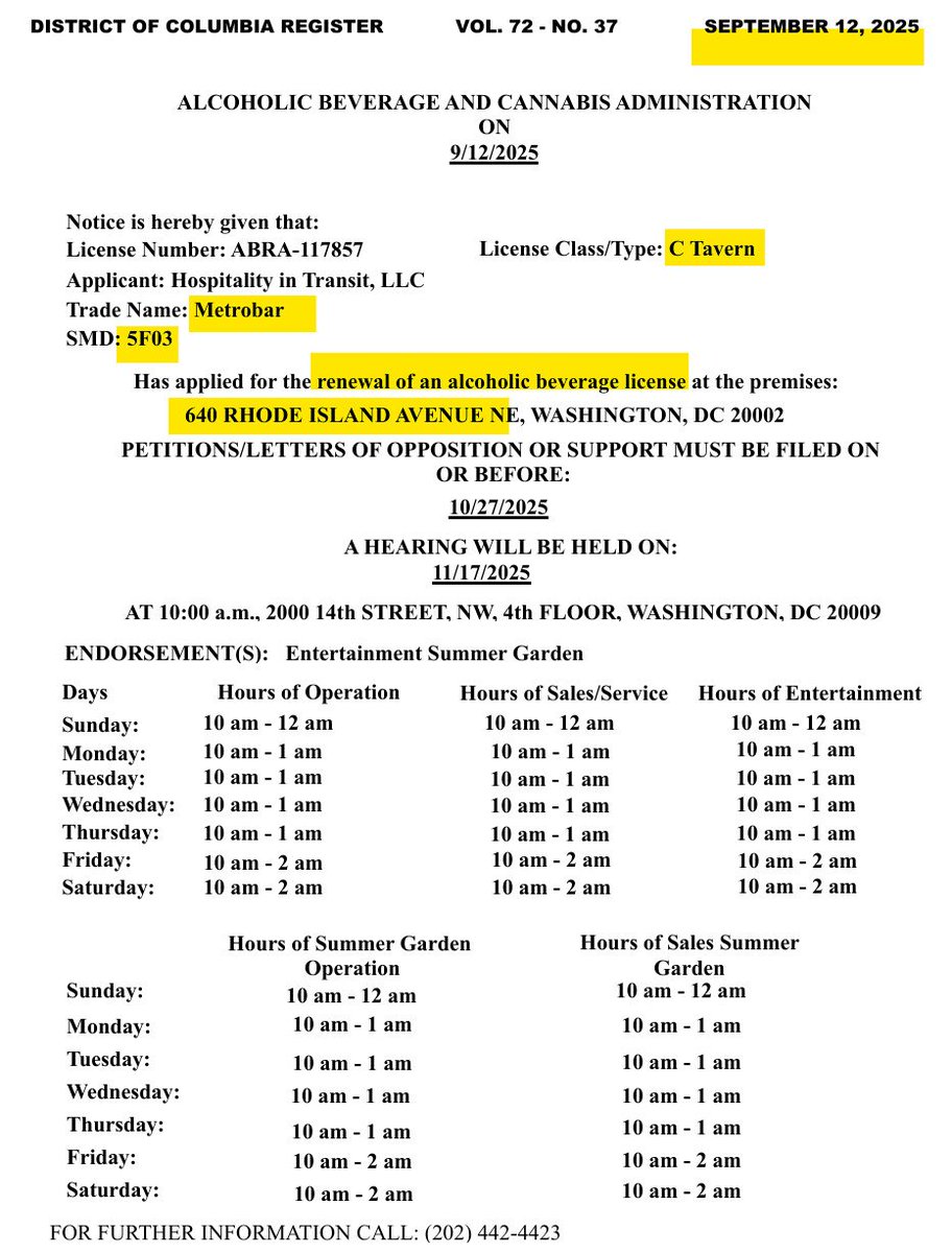ScottRobertsDC's tweet image. today&apos;s @DCRegs: dcregs.dc.gov/Common/DCR/Iss… includes two @DCGov_ABCA liquor license renewal applications

@LeDroitParkDC &amp;gt; @TheRoyalDC 
#EckingtonDC &amp;gt; @metrobardc 

🥃