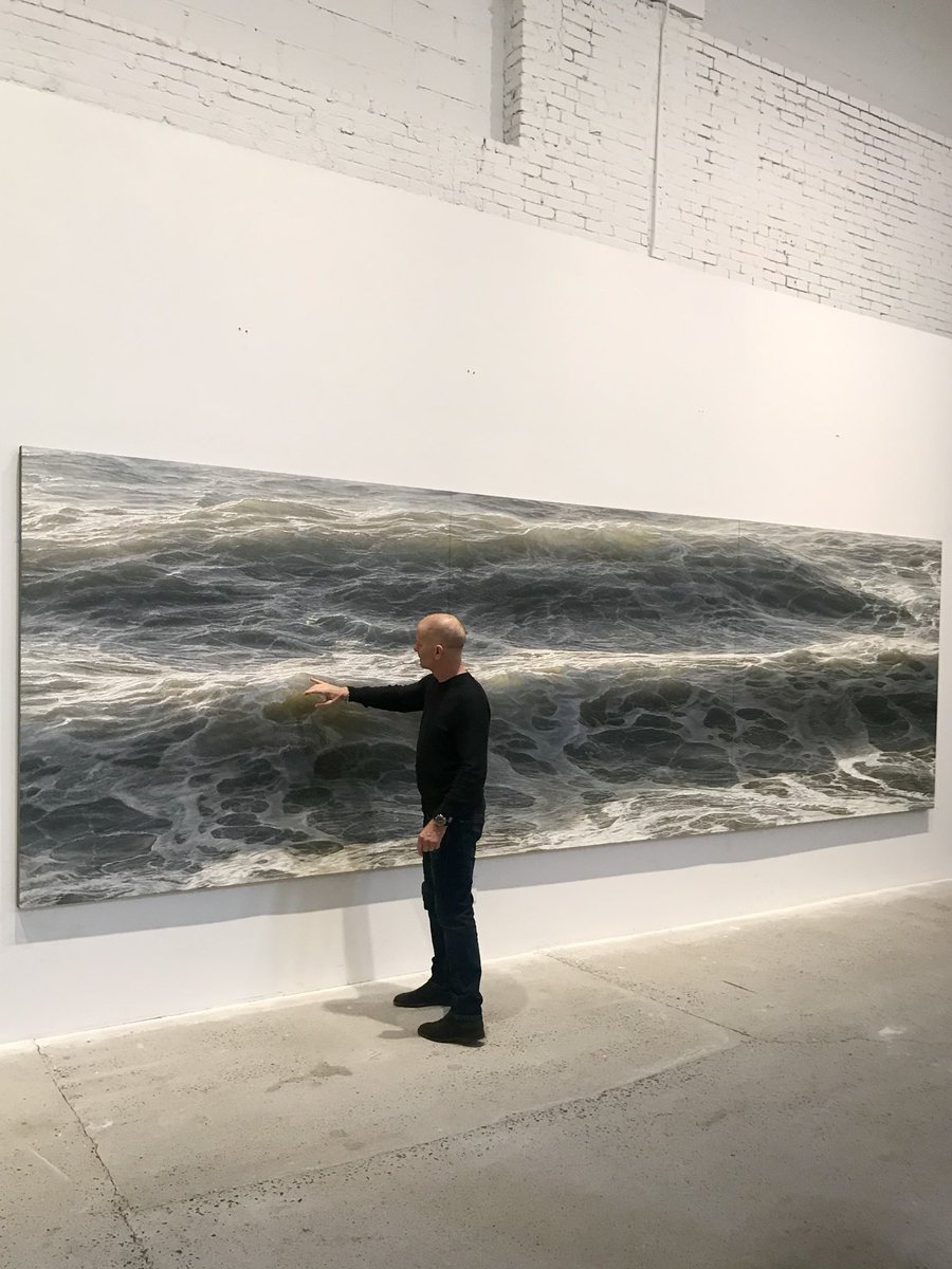 Deep Water No. 1 by <a href="/ranortner/">Ran Ortner</a>:

In his Brooklyn studio, our friend-artist extraordinaire Ran Ortner immerses viewers into an endless scene. Chef @EricRipert often visits the studio, where he sees how Ran uses painting, photography, and technology to bring his canvases to life.