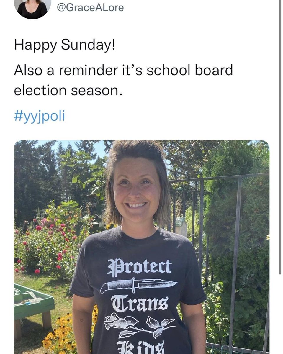 CharlesBodi's tweet photo. @preta_6 This is who represents Victoria, BC, Canada.
Which happens to be the same city that is the epicentre of the left-wing in Canada.
Fun fact, the school board she supported were all fired by the province for endangering the safety of children.
#SPLO https://t.co/agJ3CBMuaT