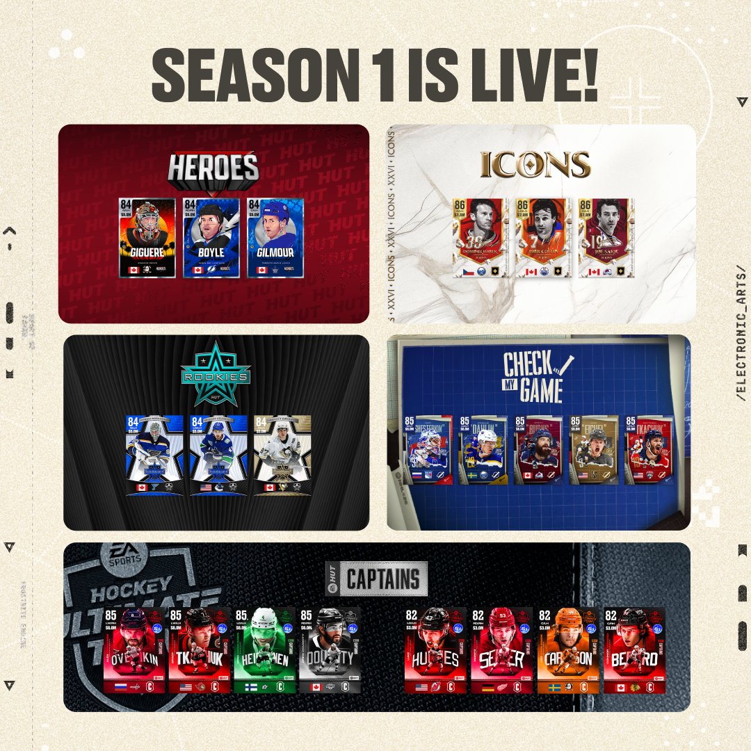THE BIGGEST DROP IN HUT HISTORY.  #NHL26 SEASON ONE IS NOW LIVE.

Learn More: x.ea.com/nhl26/hut-seas…