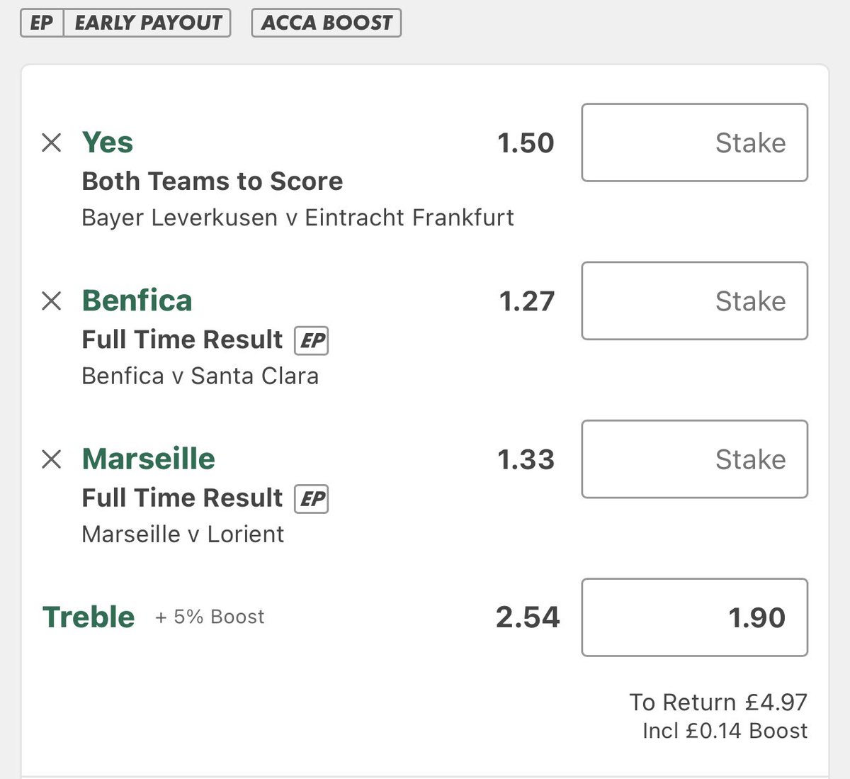 ATPBETSs's tweet photo. LET'S GO00000000💰💰💰

HAPPY SUNDAY EVERYONE

TREBLE FOR TODAY 

ODDS 2.54🔥

All Bets On Telegram First
Join For FREE https://t.co/ukUgQqG6Vk https://t.co/00oseZmAGD