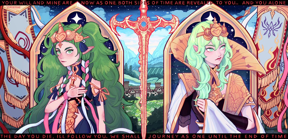 my favourite recent fire emblem art to celebrate the new fire emblem game! #fe3h #dimileth