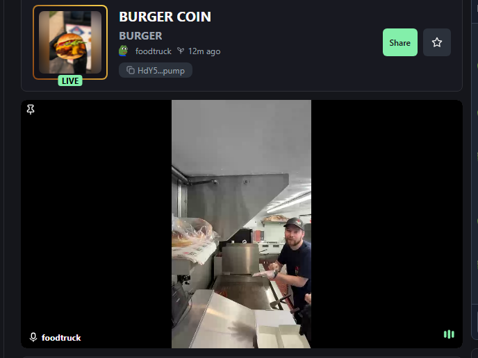 badattrading_'s tweet image. That couple is in the trenches and flipping burgers at the same time 

pump.fun/coin/HdY5ffXGB…

$BURGER coin