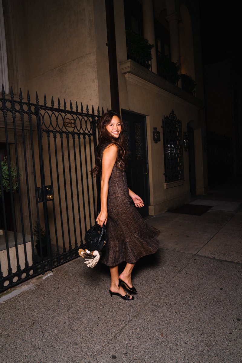 Fendi's tweet image. Lily Chee in #FendiFW25 at the Fendi and Moda Operandi event in New York City