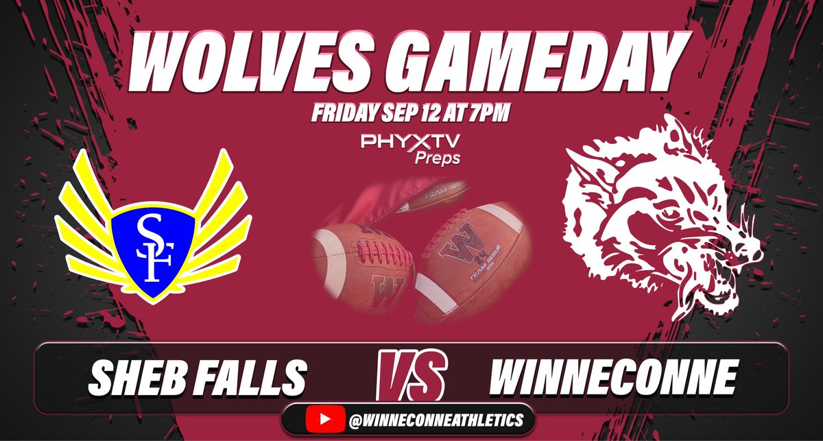 phyxtvpreps's tweet image. 📣 WOLVES GAMEDAY! 🏈🐺
Friday, September 12 | 7PM
Winneconne vs. Sheboygan Falls

Catch all the action LIVE on PHYXTV Preps with 🎙️ Gary Wipperman on the call!

🎥 YouTube: @WinneconneAthletics

Let’s pack the stands and bring the energy, Wolves fans! 💪🔥
#WolvesFootball…