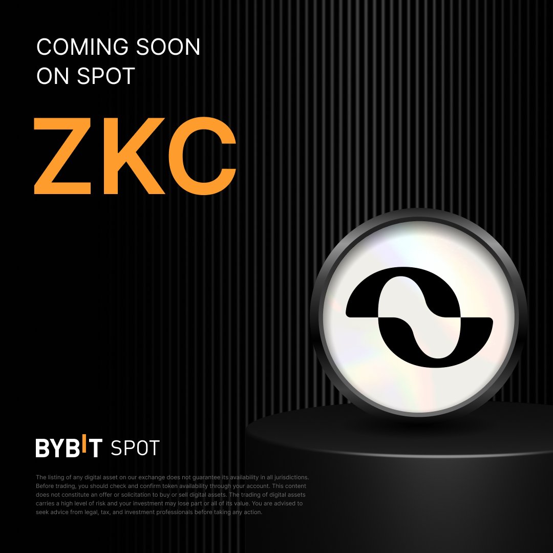 📣 $ZKC is coming soon to the #BybitSpot trading platform with <a href="/boundless_xyz/">Boundless</a>!

Boundless is the universal, permissionless zero-knowledge network that brings the power of ZK to every chain. 

Listing time: Sep 15, 2PM UTC. Stay tuned for more!
