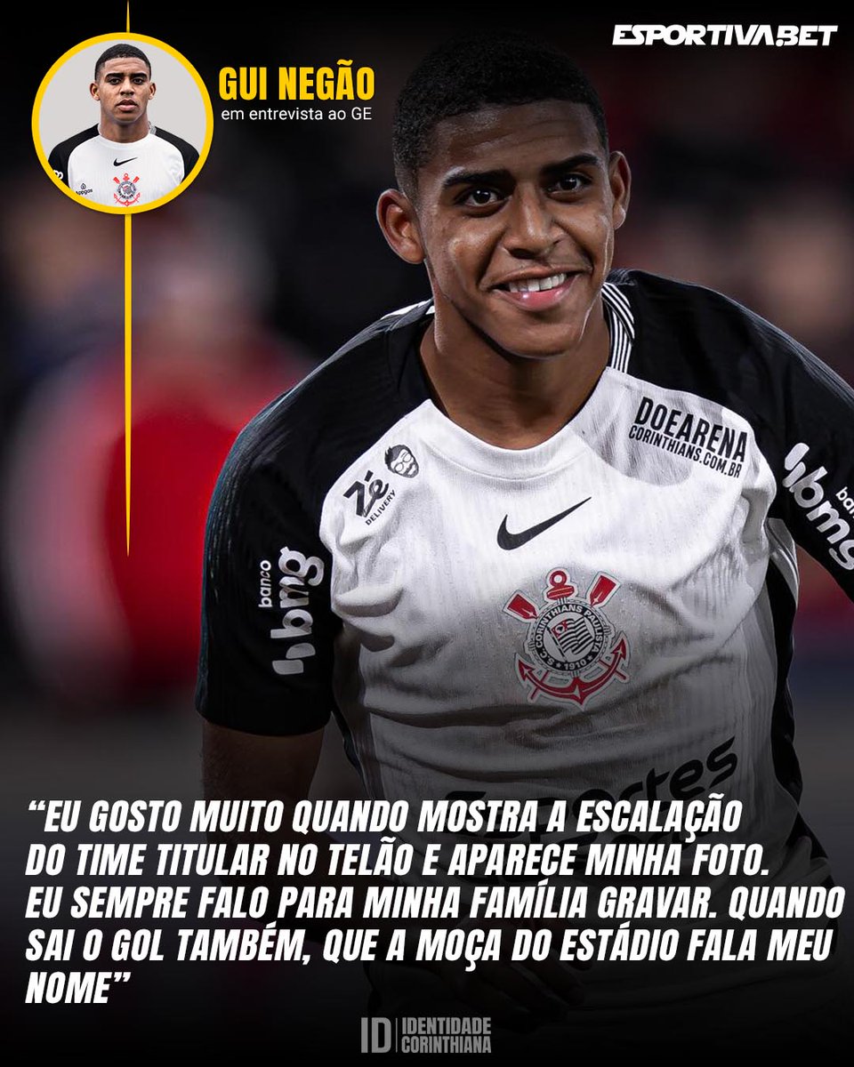 IDCorinthiana's tweet image. Simplesmente Gui Negão!

🗞️ge
📷Instagram / Gui Negão

#Corinthians