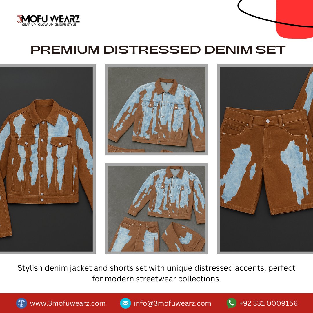 3_MofuWearz's tweet image. ✨Premium Distressed Denim Set
📩 Contact us today:
🌐 3mofuwearz.com
📧 info@3mofuwearz.com
📲 +92 331 0009156
@followers 
#StreetwearFashion #DenimSet #DistressedDenim #MensStreetwear #UrbanFashion #DenimStyle #StreetwearOutfit #WholesaleClothing #StreetwearWholesale