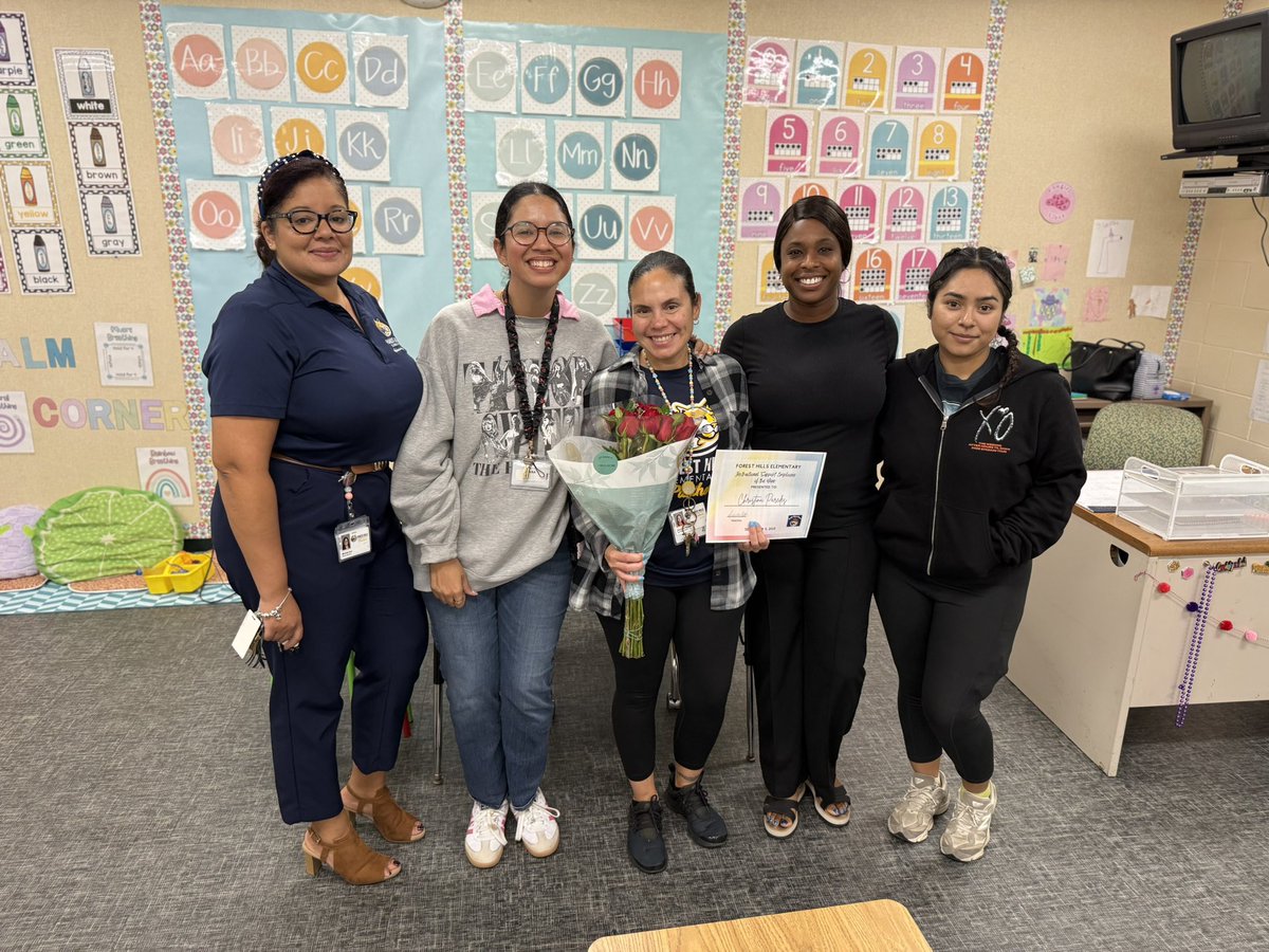 Congratulations to our Excellence in Education Award recipients! Thank you for your hard work and dedication! 
Valdes - Teacher of the Year
Paredes- Support 
González-Campos- Ida S Baker